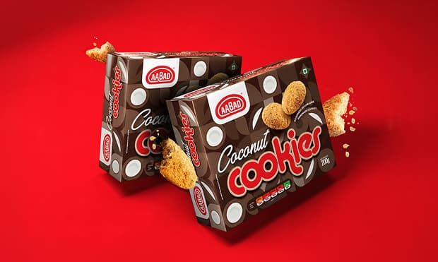 Coconut cookies packaging