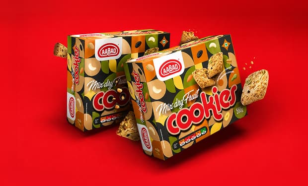 Mix dry fruit cookies packaging
